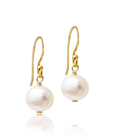 Essential Gold Pearl Drop Earrings