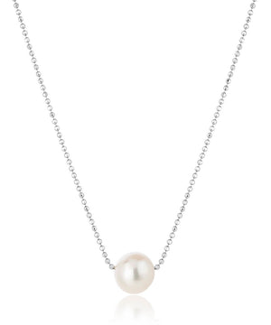 Essential Silver Pearl Necklace