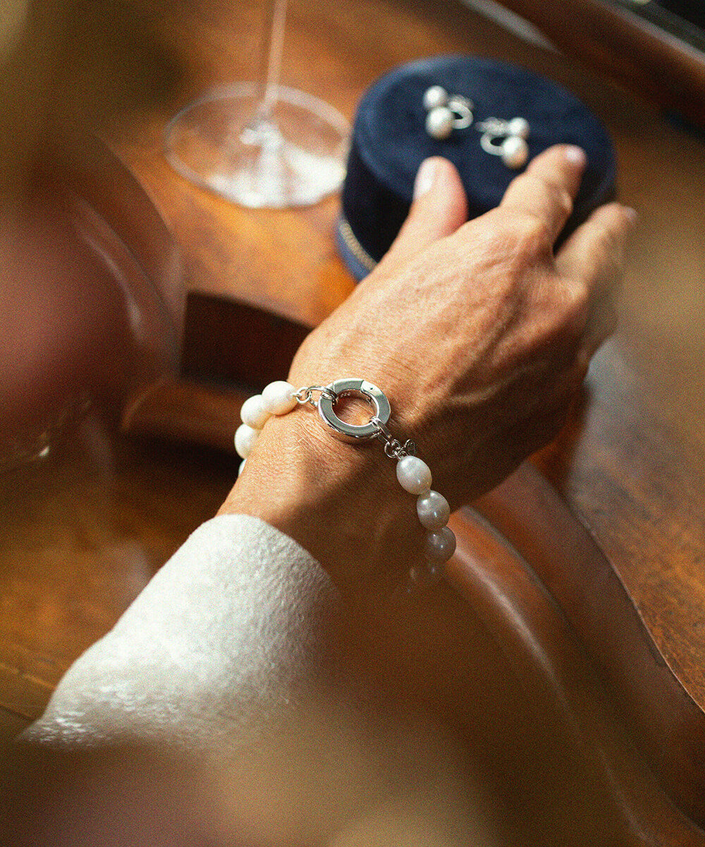 Biography Pearl silver Bracelet