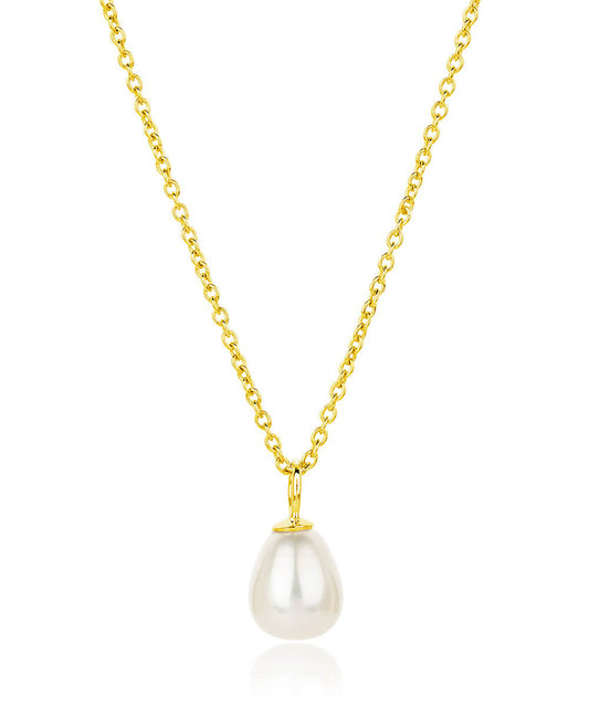 Gold Favourite Pearl Drop Necklace