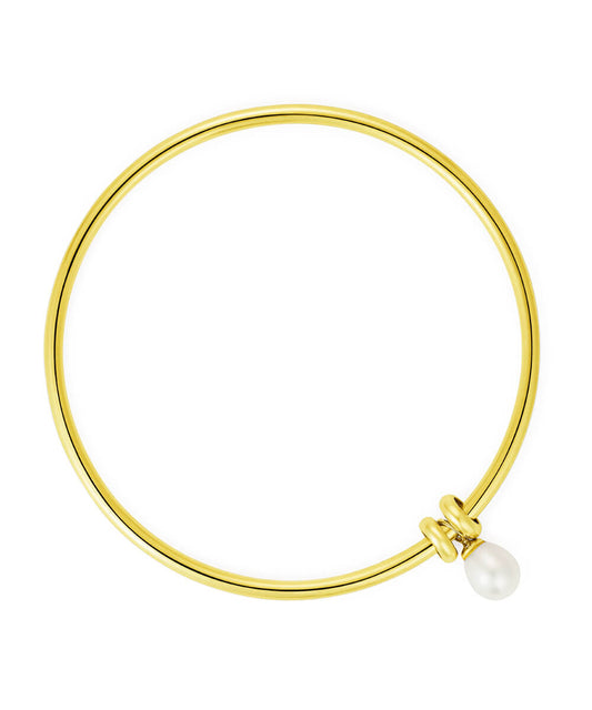 Essential Pearl Gold Bangle