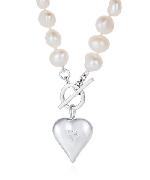Signature Heart Pearl Necklace | Claudia Bradby – claudiabradby