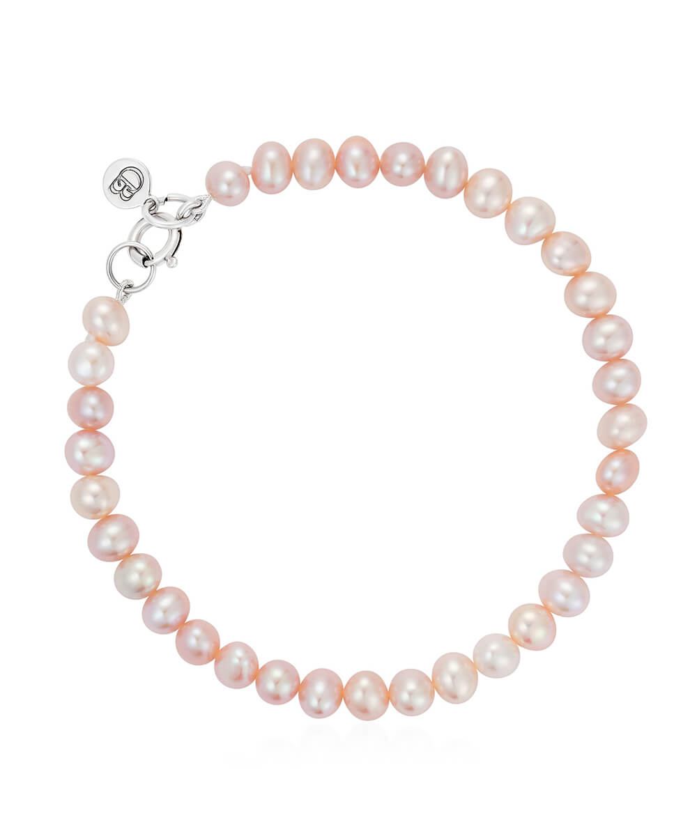 Pink Button pearl bracelet