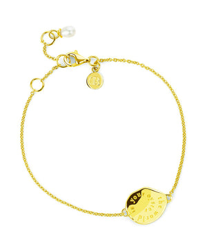 The World Is Your Oyster Gold Bracelet